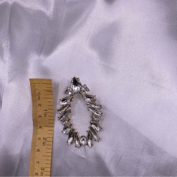 LAST ACT! Fashion Geometric Alloy Diamond-Encrusted  Earrings & More Bundle - Picture 7 of 11